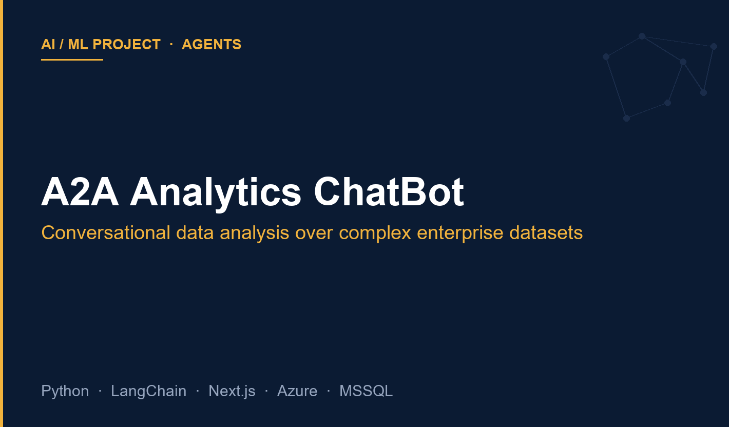 A2A Analytics ChatBot cover